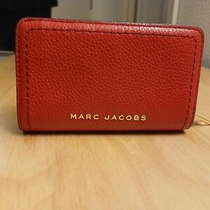 Marc Jacobs Red Wallet With Zipper